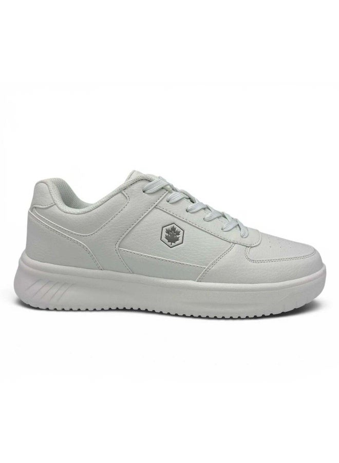 Lumberjack Men's White Casual Sneakers | Lightweight Lace-Up Walking Shoes | Comfortable Everyday Fashion Shoes | Low-Top Lifestyle Sneakers - Image 1