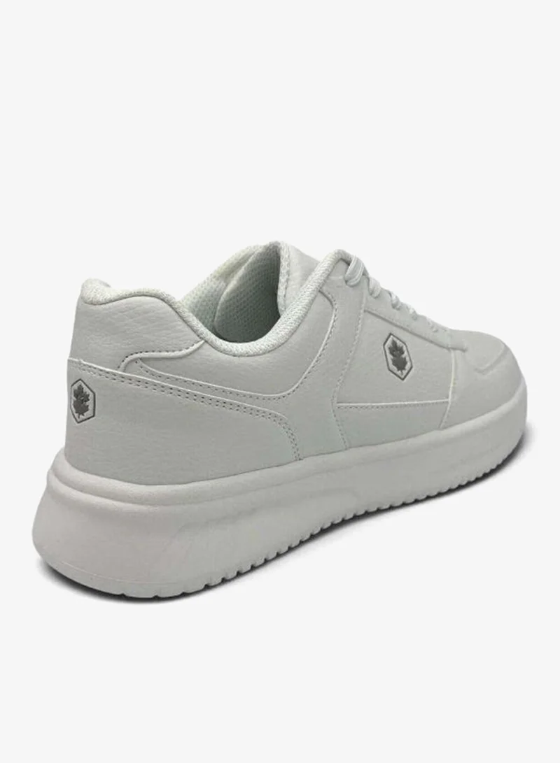 Lumberjack white Lumberjack Men's White Casual Sneakers | Lightweight Lace-Up Walking Shoes | Comfortable Everyday Fashion Shoes | Low-Top Lifestyle Sneakers for Men | Best Price UAE