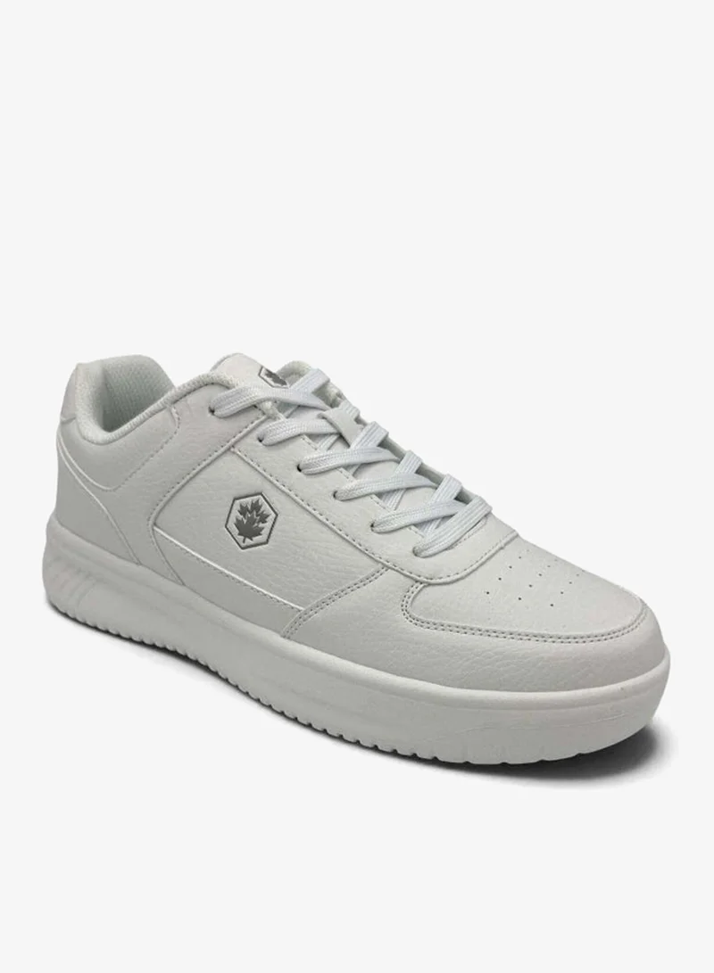 لامبرجاك Lumberjack Men's White Casual Sneakers | Lightweight Lace-Up Walking Shoes | Comfortable Everyday Fashion Shoes | Low-Top Lifestyle Sneakers