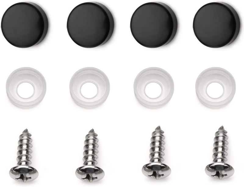 LFPartS Stainless Steel Backing Reinforce Plate for License Plate, Black (Pack of 1) - Image 3