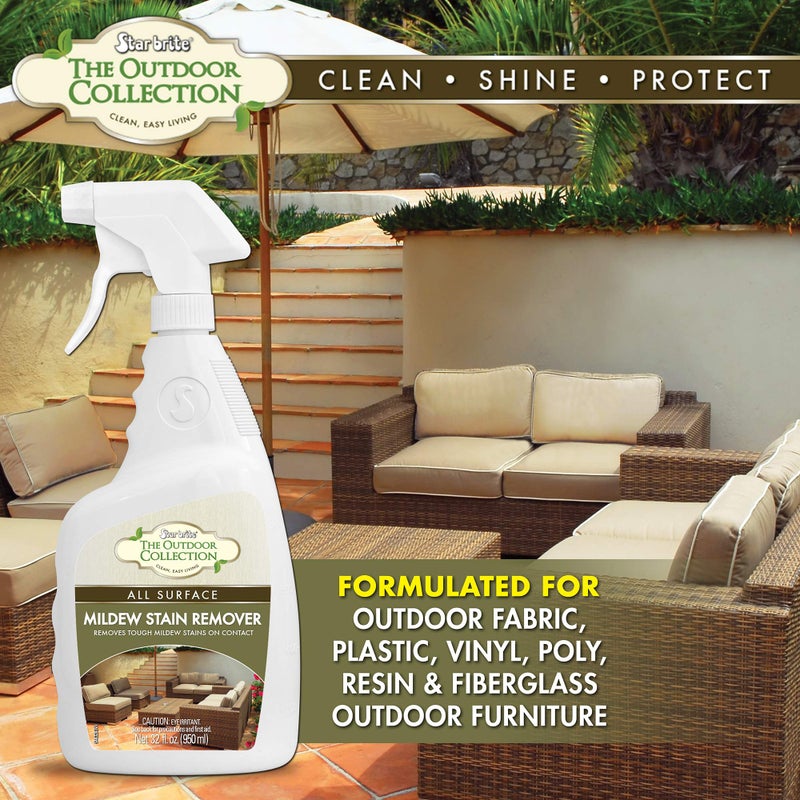 STAR BRITE Outdoor Collection All Surface Mold Stain & Mildew Stain Remover Spray - Cleans & Removes Stains on Contact - 32 OZ Spray (054432) - Image 1