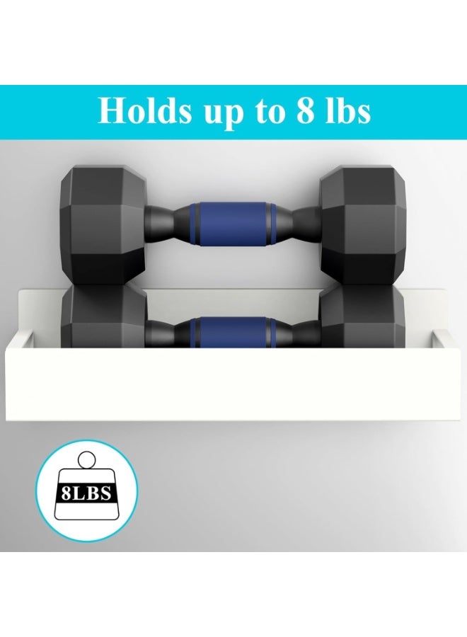 Arabest 4 Pack Magnetic Spice Rack Organizer, White ABS Magnetic Spice Storage Shelves for Refrigerator Microwave, 2 Large & 2 Small Spice Holders with 8 Extra Hooks, Extra Thick Durable Material - Image 5