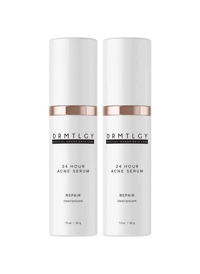 DRMTLGY DRMTLGY Acne Spot Treatment and Cystic Acne Treatment. Acne Serum with Micronized Benzoyl Peroxide 5% and Glycolic Acid. 1.1 oz, 2 pack  - Image 1