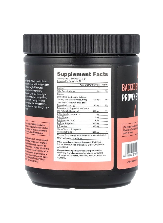 Legion Athletics Legion Athletics, Pulse, Pre-Workout Drink, Cherry Limeade, 1.05 lbs (478 g)  - Image 2