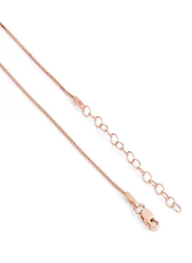 ZAVYA 925 Sterling Silver Classic Rose Gold Plated 20 Inch's Women's Chain | Gift for Women and Girls | With Certificate of Authenticity and 925 Hallmark - Image 4