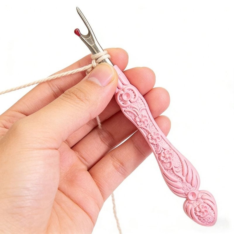 Blue Ergonomic Seam Ripper with Sharp Stainless Steel Blade Comfort Grip for Sewing Quilting - Image 2