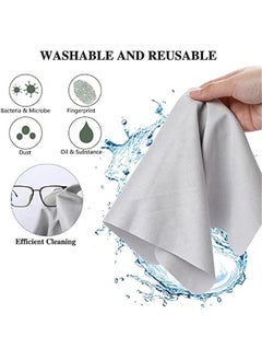 Generic Extra Large Microfiber Cleaning Cloths Glasses Cleaning Cloth 12 x 12 Inch for Eyeglasses Lens Glasses Reusable Eyeglass Cleaner Cloths  - Image 3