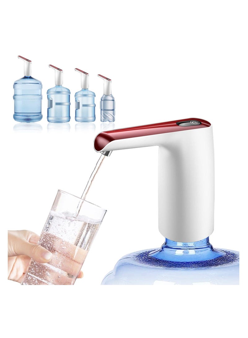 Electric Water Dispenser Pump, 2-5 Gallon Universal Portable Electric Water Pump USB Charging Drinking Water Pump Portable Automatic Water Bottle Pump for Home Kitchen Office Camping Water Dispenser - Image 1