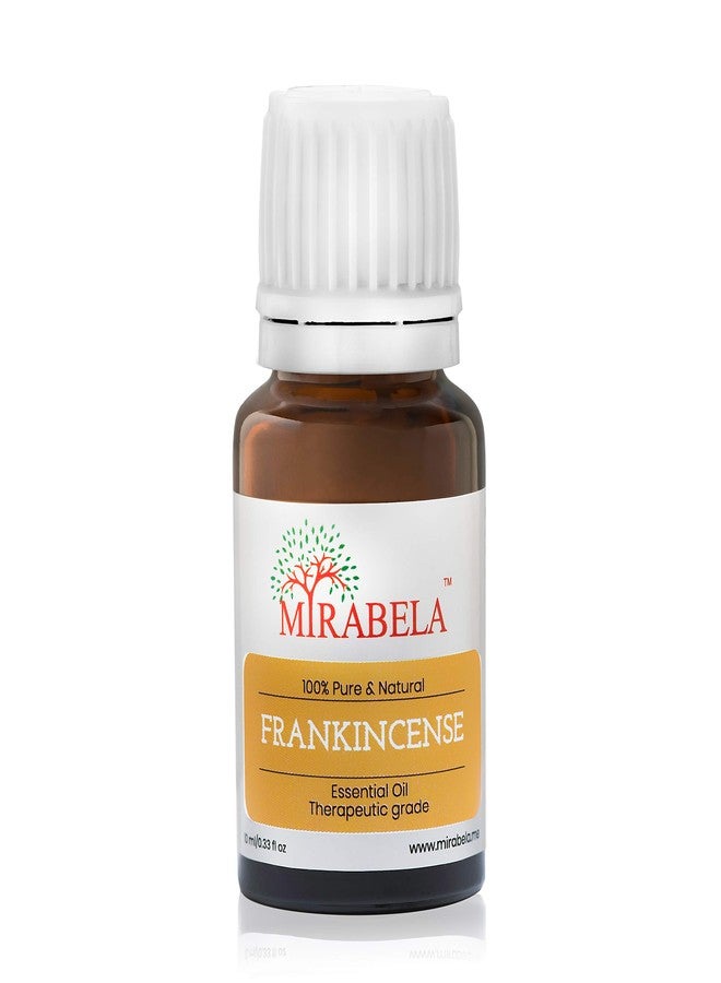 Mirabela زيت اللبان العطري (زيت اللبان) للوجه والبشرة، للعلاج العطري، نقي، طبيعي، غير مخفف، زيت عطري علاجي للتجاعيد والخطوط الدقيقة، يساعد على التأمل، ويعالج الشاكرات، 10 مل - Image 1