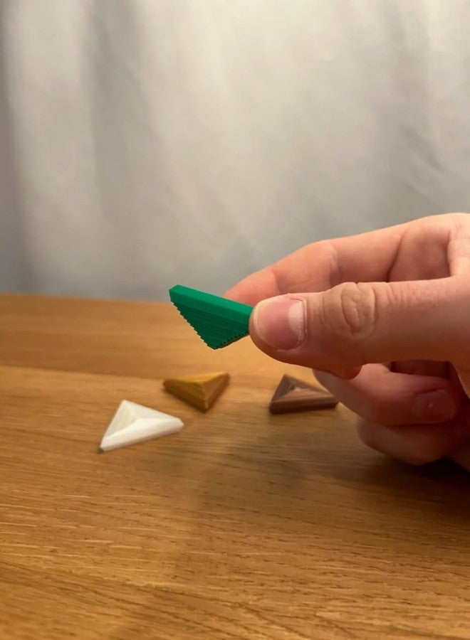 3D Craft TriStack Modular Triangle Puzzle - 3D Printed Fidget Toy for Stacking, Sensory Play & Geometric Learning Pack of 5 - Image 2
