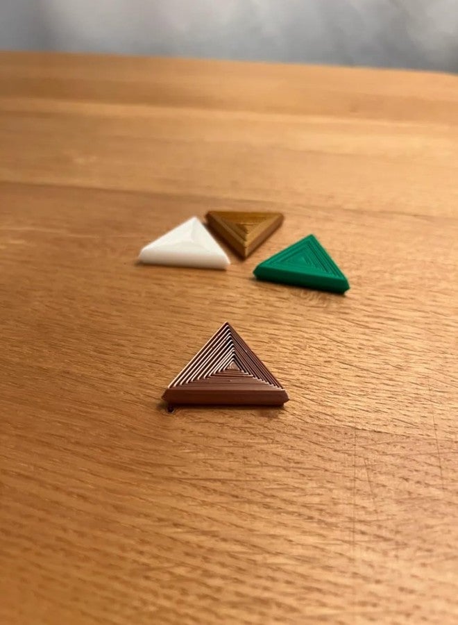3D Craft TriStack Modular Triangle Puzzle - 3D Printed Fidget Toy for Stacking, Sensory Play & Geometric Learning Pack of 5 - Image 1