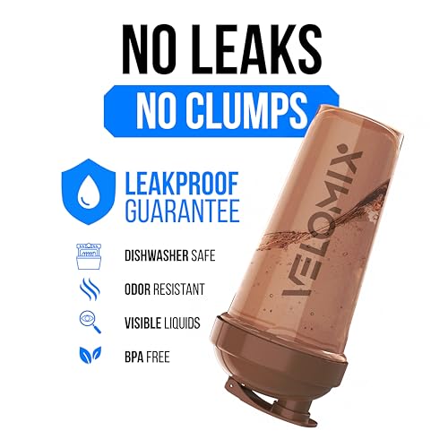 VELOMIX -2 Pack- 28 oz Protein Shaker Bottles for Protein Mixes - 2x Wire Whisk | Leak Proof Shaker Cups for Protein Shakes | Protein Shaker Bottle Pack | Shakers for Protein Shakes - 2xTransparent - Image 3