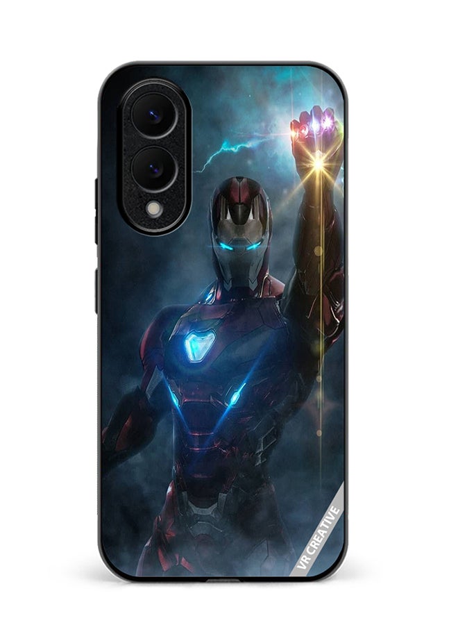 Protective Case Cover For Samsung Galaxy S25 Edge Ironman Design Multicolour