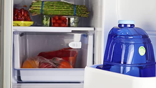 New Wave Enviro 1 Gallon Square BPA Free Bottle with Screw Top Cap and Integrated Handle, Space Saving Design, Ideal for Gym and Outdoor Life, Blue - Image 2