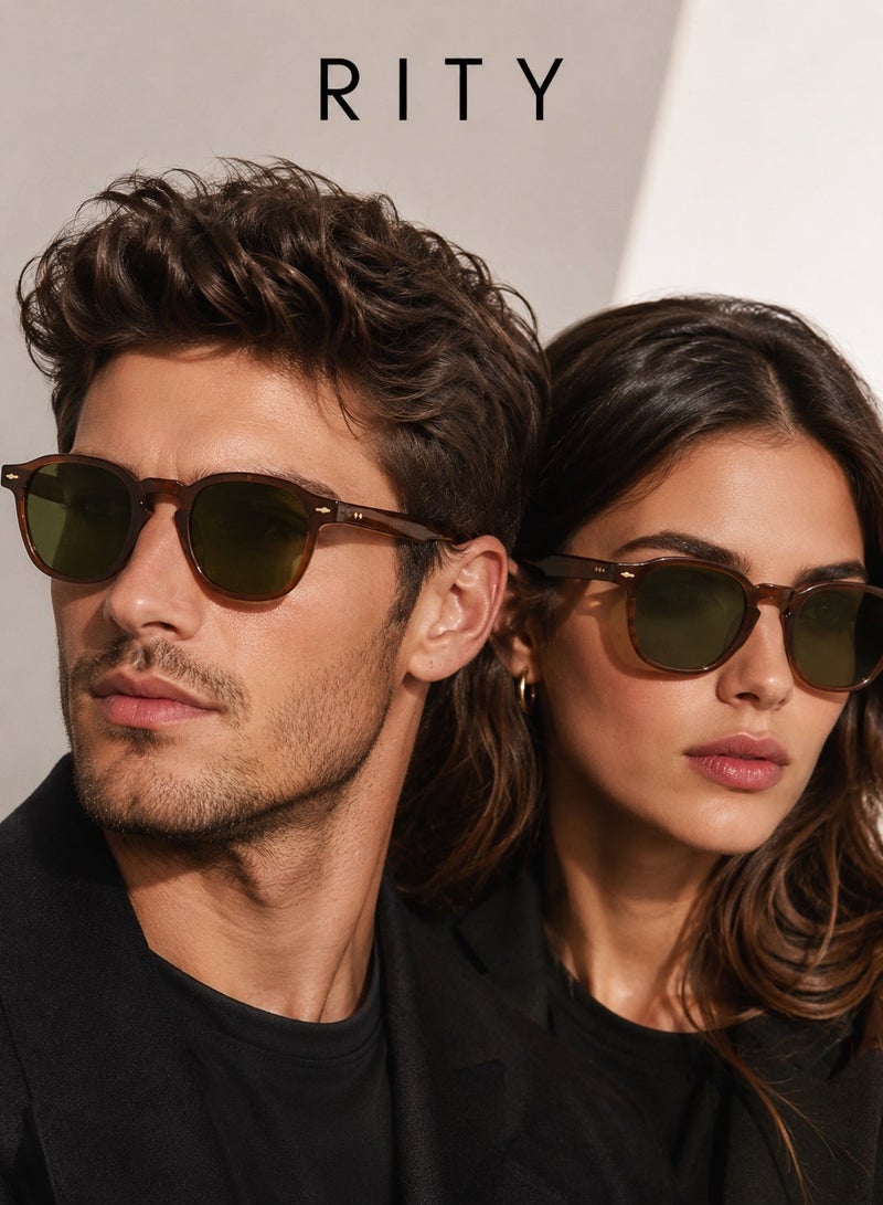 RITY Men & Women Polarized Sunglasses with UV Protection | Trendy Lightweight Fashion Eyewear for Driving, Travel, Beach & Outdoor Activities | Comfortable & Durable Design - Image 2