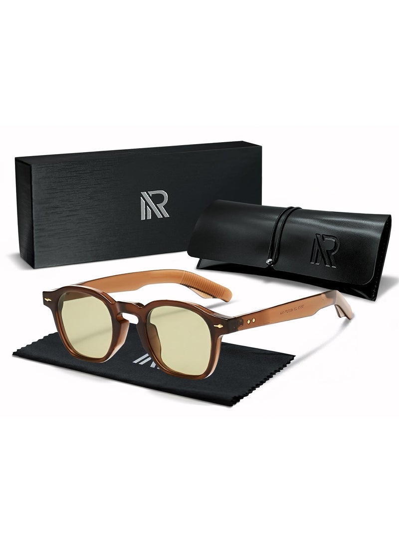 RITY Men & Women Polarized Sunglasses with UV Protection | Trendy Lightweight Fashion Eyewear for Driving, Travel, Beach & Outdoor Activities | Comfortable & Durable Design - Image 1