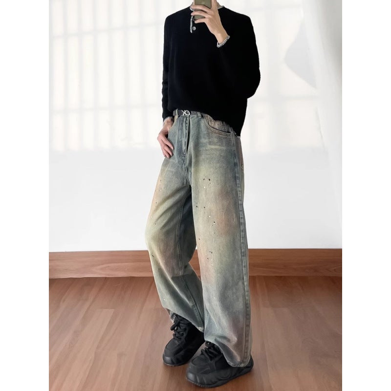 Unisex Classic Denim Jeans Loose Fit Daily Outdoor Wear - Image 5