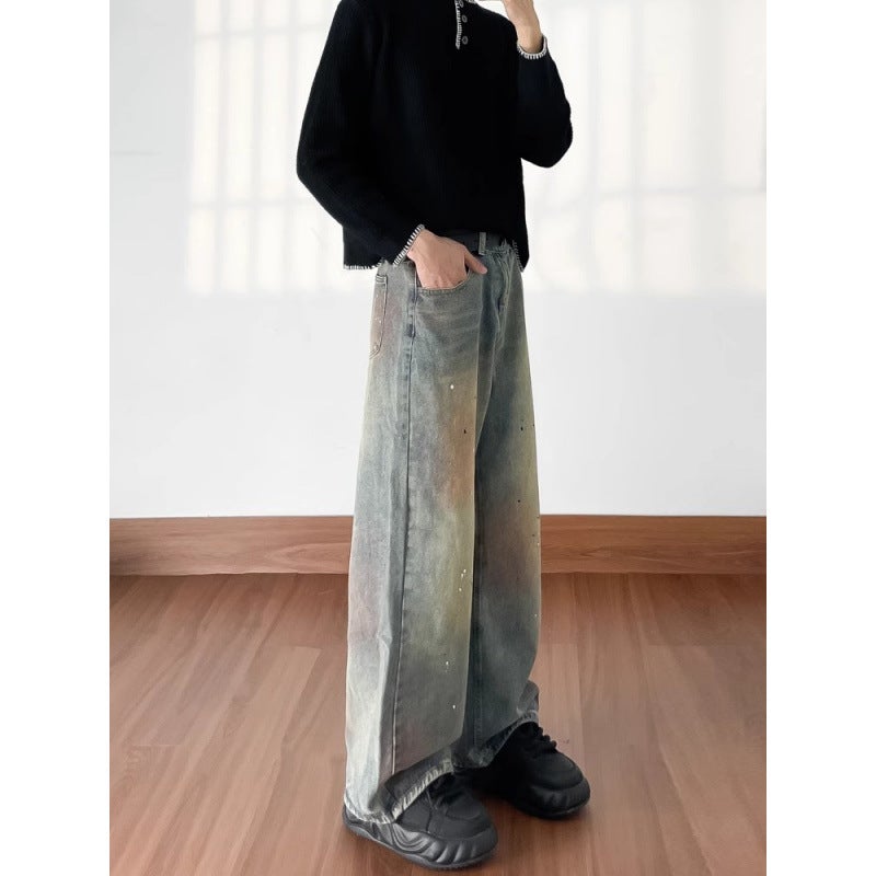 Unisex Classic Denim Jeans Loose Fit Daily Outdoor Wear - Image 4