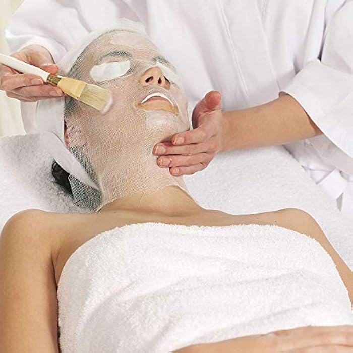 LIFESOFT Gauze Facial Mask, 100% Cotton Gauze Pre-Cut for Facial Spa, High Frequency Treatments 100 Count - Image 2