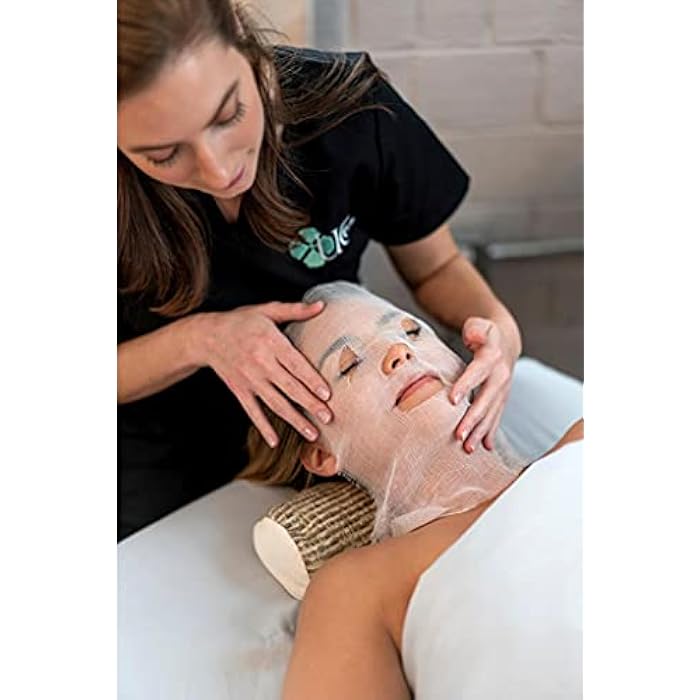 LIFESOFT Gauze Facial Mask, 100% Cotton Gauze Pre-Cut for Facial Spa, High Frequency Treatments 100 Count - Image 3