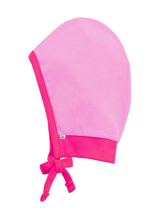 Kidbee Baby Boys and Girls Soft Cotton Tie Up & Knot Cap (1-2 Years, Pink-TCP-420-1PC) - Image 2