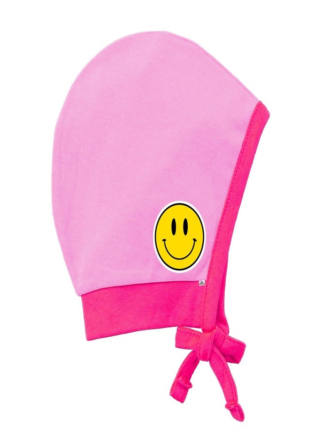 Kidbee Baby Boys and Girls Soft Cotton Tie Up & Knot Cap (1-2 Years, Pink-TCP-420-1PC) - Image 1