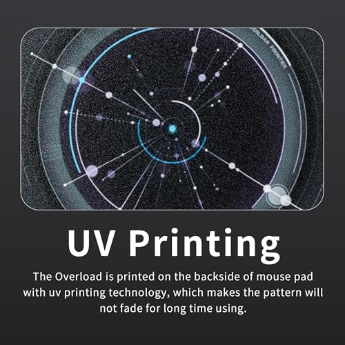 GMKWTL XVX Glass Mousepad Gaming, Overload Black Tempered Glass Mouse Pads for Gaming,Professional Large Mouse Mat 410mm*310mm, Special Glass Surface with Improved Precision and Speed - Image 3