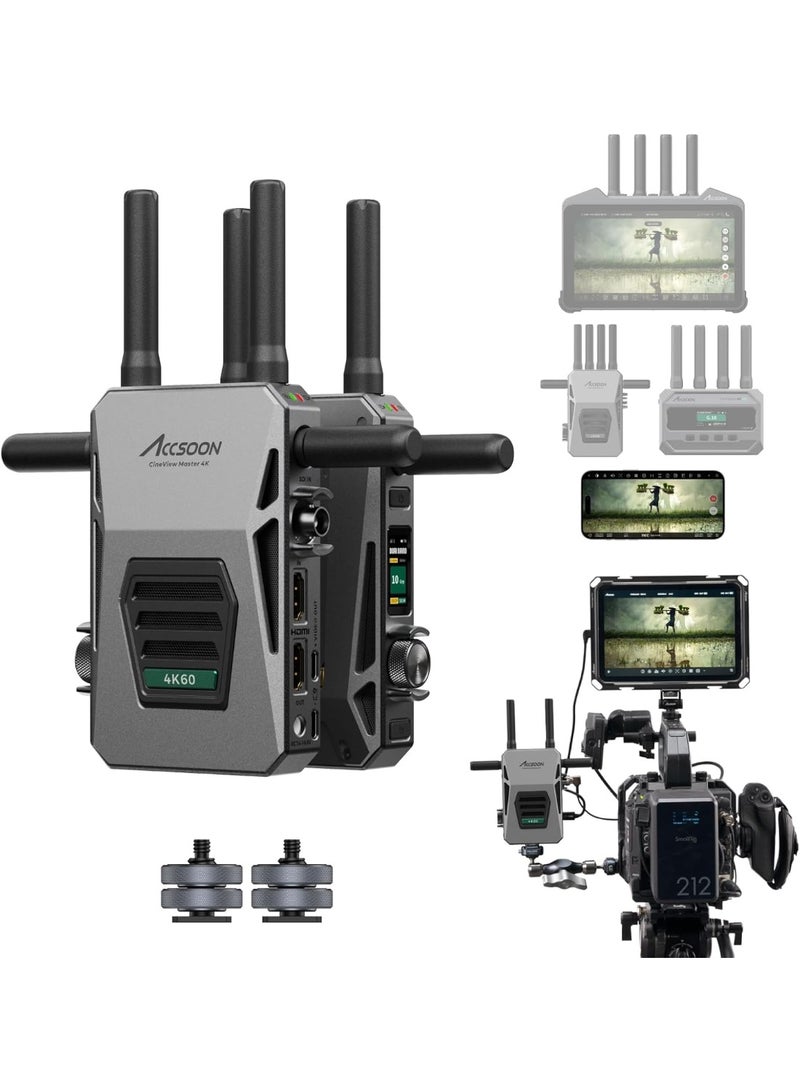 Accsoon CineView Master 4K Lite Wireless Video Transmission System WIT09 Ultra Low Latency HDMI SDI Transmitter And Receiver - Image 1