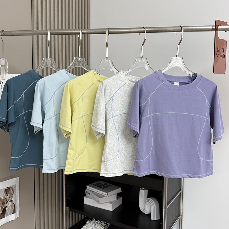 Women's Quick-Dry Crew Neck Short Sleeve T-Shirt, Relaxed Fit - Image 1