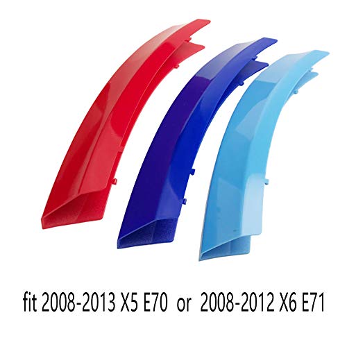 Lanyun X5 series Grille Insert Trims Decorate Compatible with bmw 2008-2013 E70 X5 or E71 X6 grill stripes 7-Beam grillr insert accessories - Image 2