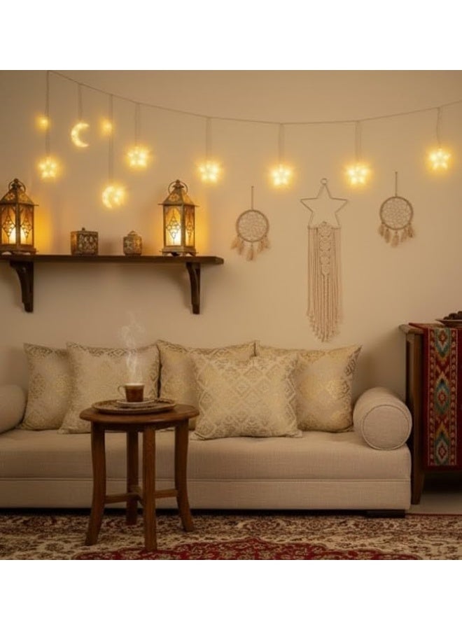 Macramé Star Hanging Décor – White - Image 2