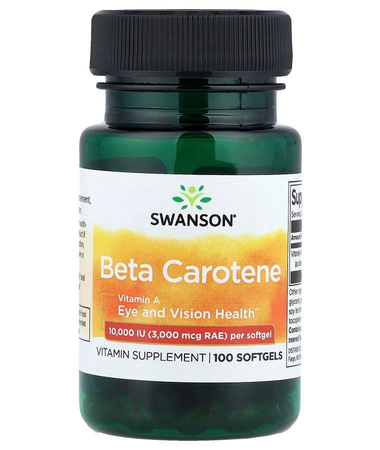 Beta Carotene 10000 IU (3000 mcg RAE) 100 Softgels