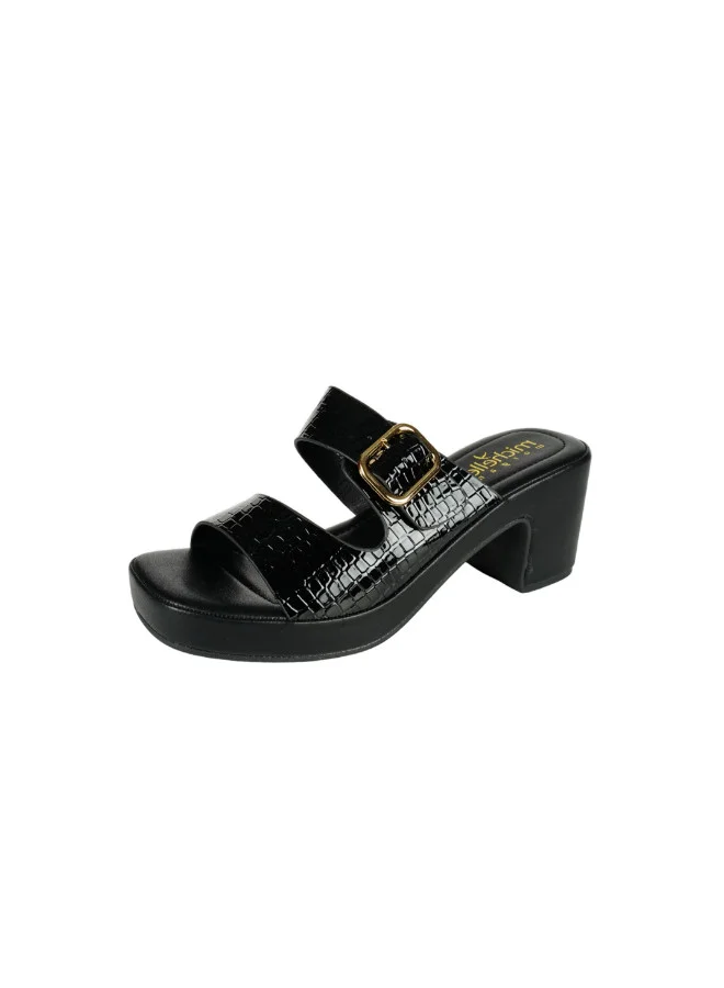 Michelle Morgan 092-2802 Michelle Morgan Ladies Fashion Heeled Sandals 314ZD238 Black