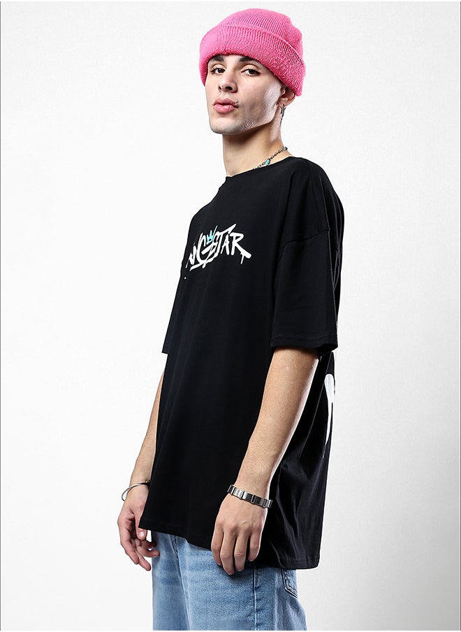 RAVIN Printed "Gangstar" Black Elbow Sleeves Summer Tee  - Image 2