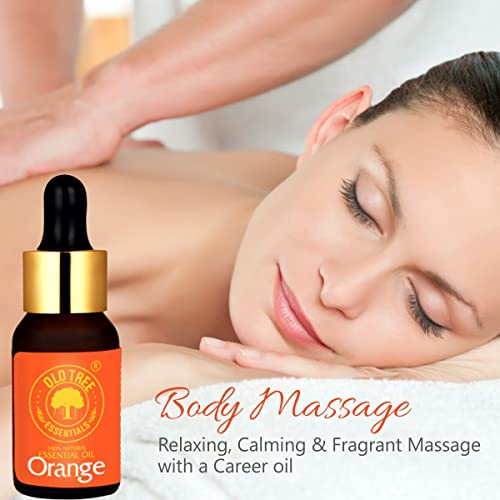 Old Tree Orange Essential Oil (15ml) - for Skin, Hair Care, Home Fragrance, Candle Making and Aromatherapy - Pure and Natural, Undiluted Perfume Oil with Glass Dropper - Image 2