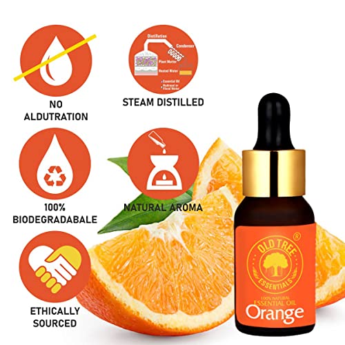 Old Tree Orange Essential Oil (15ml) - for Skin, Hair Care, Home Fragrance, Candle Making and Aromatherapy - Pure and Natural, Undiluted Perfume Oil with Glass Dropper - Image 5