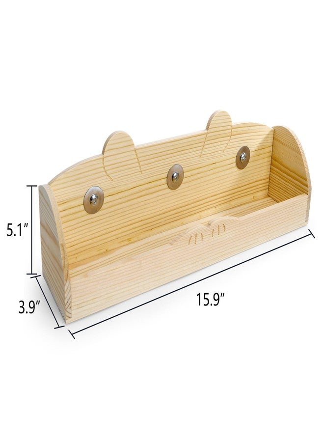 هيدوم معلف قش للأرانب من هيدوم، معلف خشبي لإطعام الأرانب، حامل قش للأرانب، موزع طعام يقلل من هدر الطعام للخنازير الغينية والشنشيلة والهامستر - Image 5