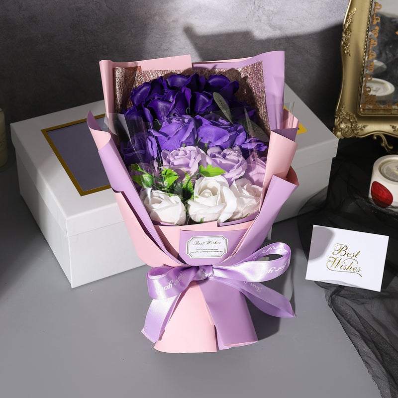 18 Window Rose Soap Bouquet Gift Box Graduation Season Valentine'S Day Gift Bouquet - Image 5
