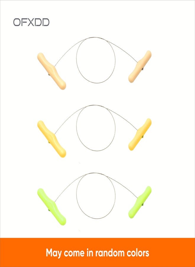 أوف إكس دي دي قطاعة جبن سلكية بطول 18.5 بوصة - سلك جبن من الفولاذ المقاوم للصدأ - سلك قطاعة جبن محمول بمقابض للجبن الطري والصلب - خيوط قطاعة جبن سلكية للقطع والشرائح، 5 قطع - Image 2