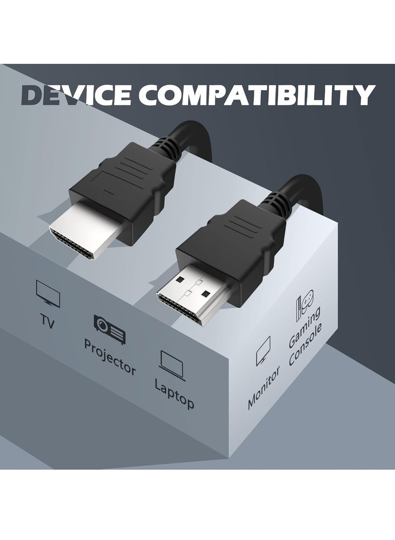 دوسالا كابل HDMI 4K HDMI 2.0 18Gbps عالي السرعة 4K@60Hz HDMI إلى HDMI سلك فيديو Ultra HD 3D 4K HDMI مضفر متوافق مع MacBook Pro UHD TV Nintendo Switch Xbox PlayStation 5/4 PC Laptop 3 متر - Image 2