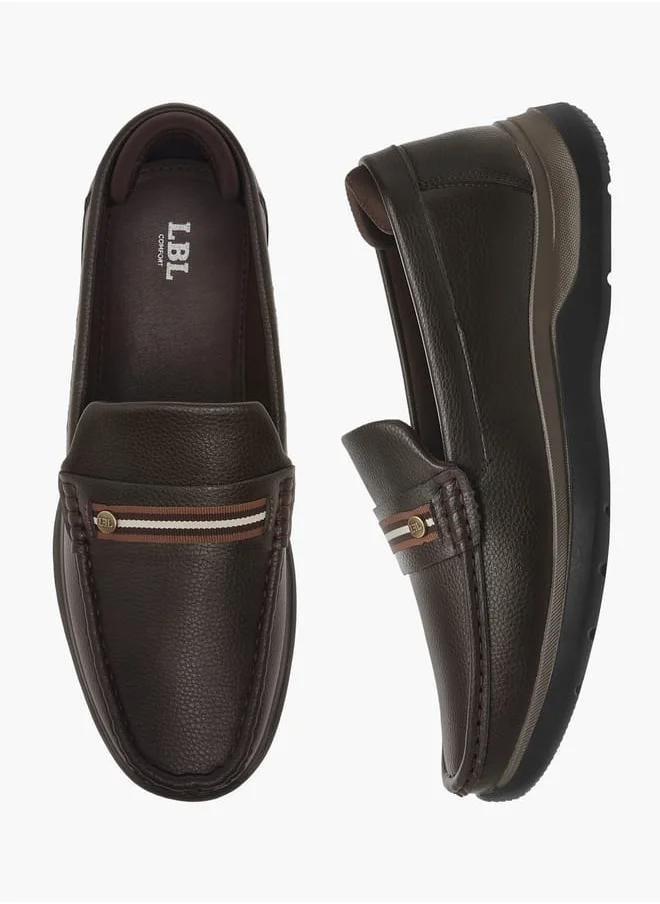 ال بي ال من شو اكسبرس Men Tape Accent Slip-On Loafers