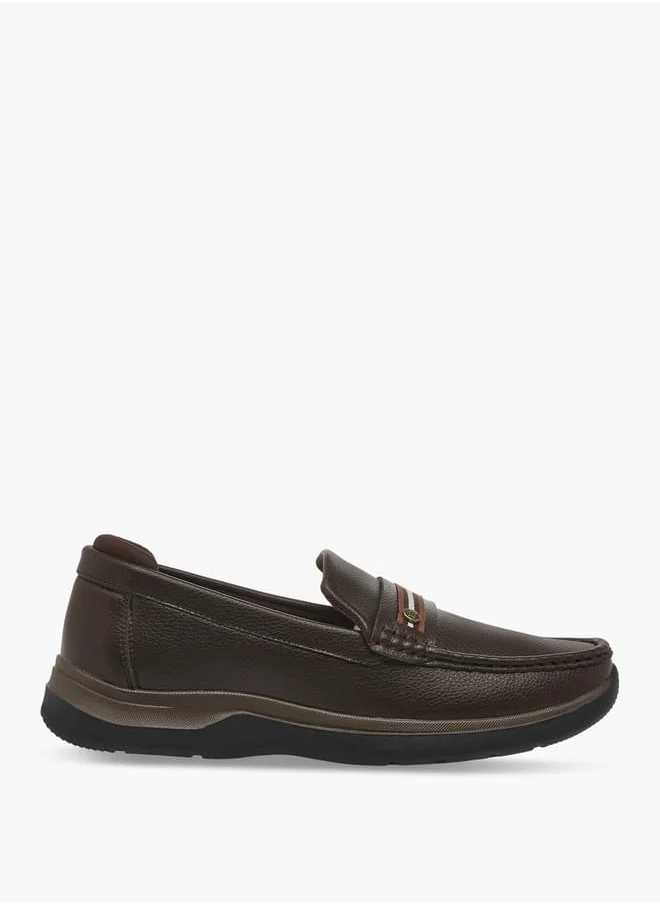 ال بي ال من شو اكسبرس Men Tape Accent Slip-On Loafers