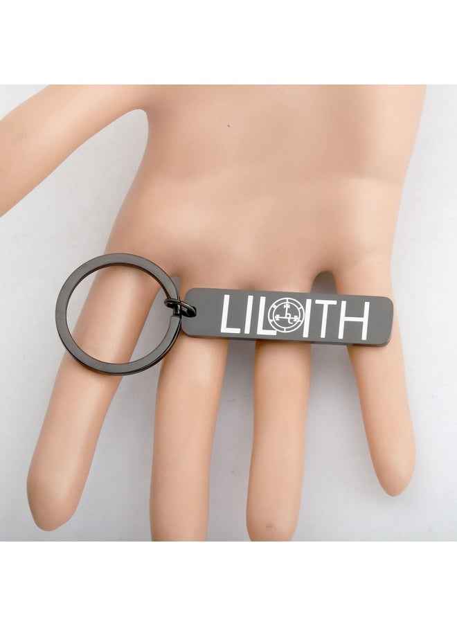 Lywjyb Birdgot - Sigil Of Lilith Keychain Witchy Gifts Mythology Jewelry For Men Women (Lilith Ky Black) - Image 1