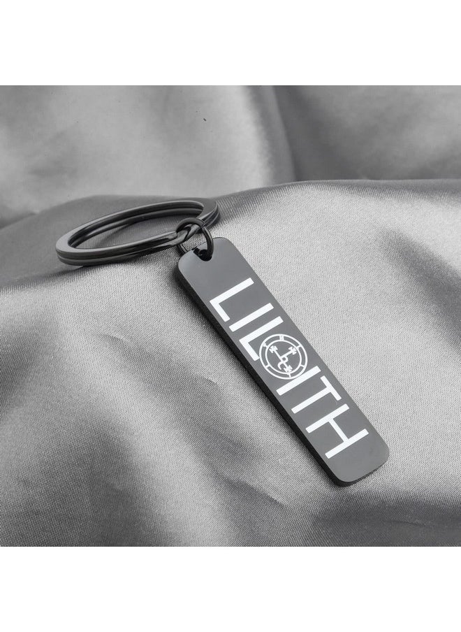 Lywjyb Birdgot - Sigil Of Lilith Keychain Witchy Gifts Mythology Jewelry For Men Women (Lilith Ky Black) - Image 1