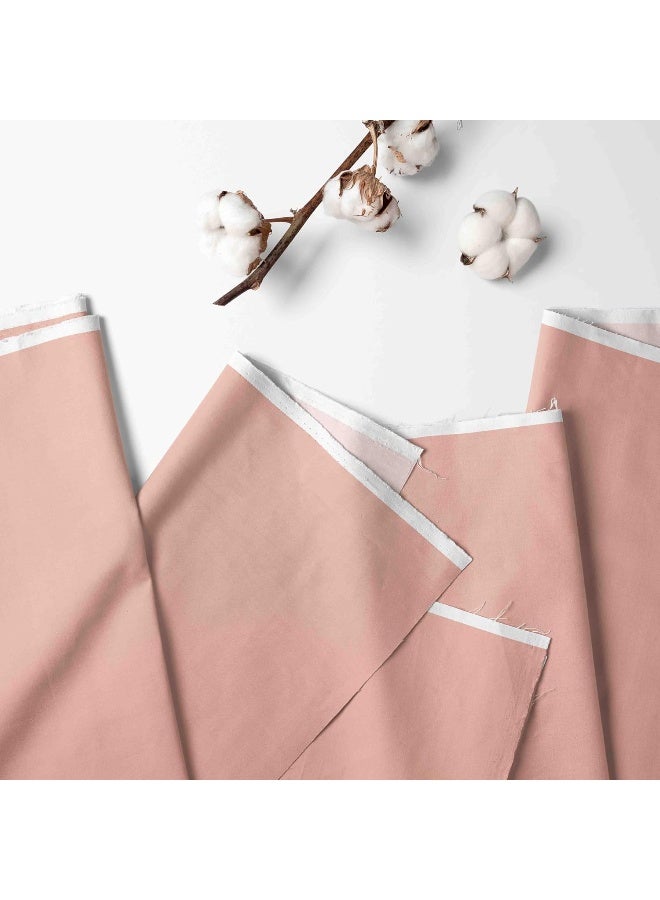 Bacati - 2 Pack Solid Girls 100% Cotton Percale Universal Baby US Standard Crib or Toddler Bed Fitted Sheets (Coral) - Image 2