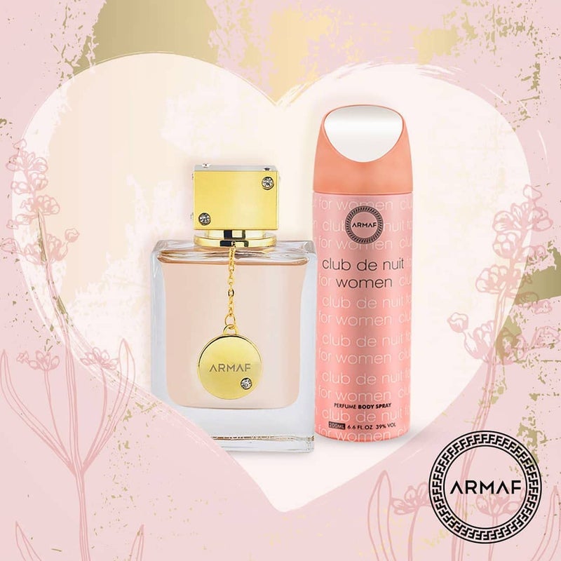 Armaf Perfumes Club De Nuit Women 2 Pieces Gift Set, Eau De Parfum 100ml, Body Spray 200ml, Perfume for woman - Image 4