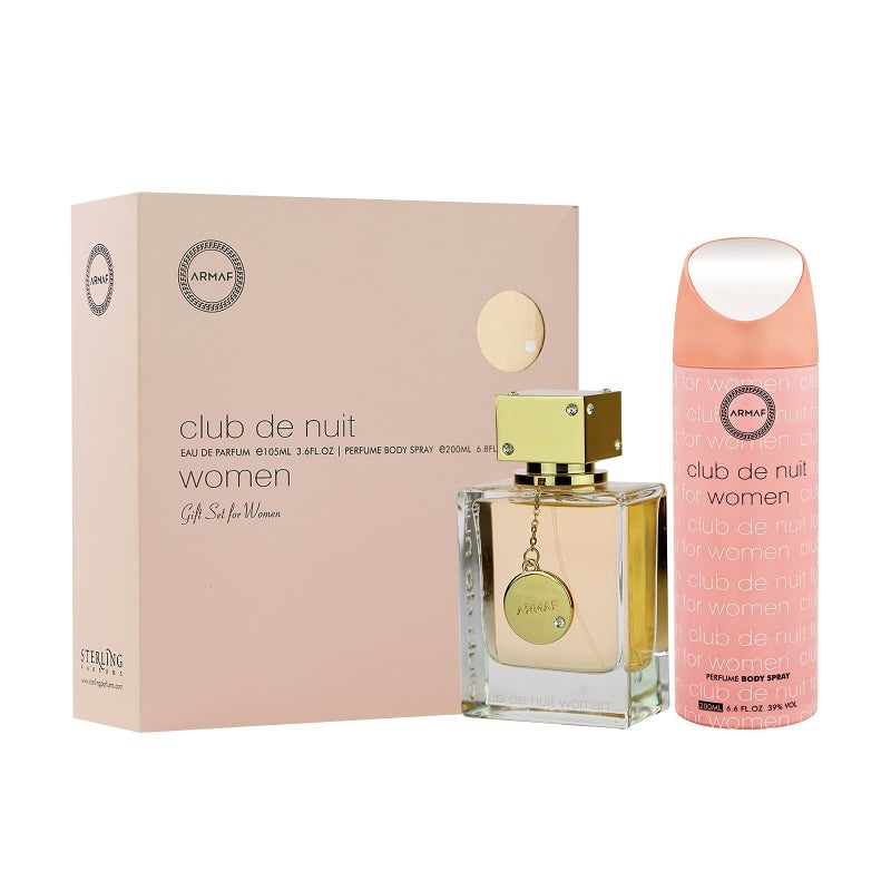 Armaf Perfumes Club De Nuit Women 2 Pieces Gift Set, Eau De Parfum 100ml, Body Spray 200ml, Perfume for woman - Image 1