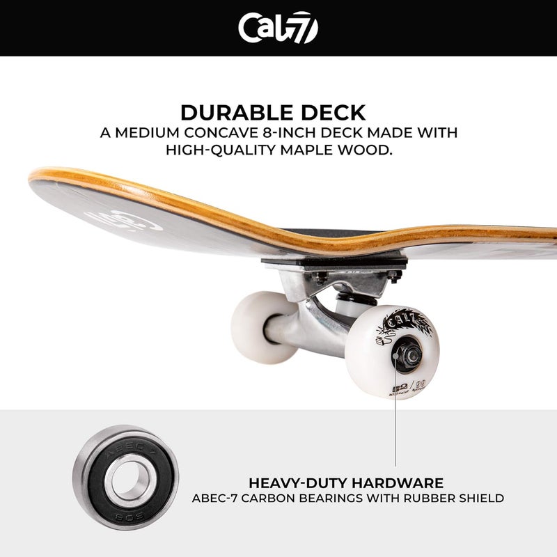 Cal 7 Complete Standard Skateboard 7.5-8-Inch Deck - Image 5