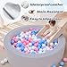 Moncoland Leather Foam Ball Pit for Toddlers Waterproof Baby Ball Pit with Soft Memory Foam Large SoftPlay Set Baby Playpen Indoor Outdoor Games Ideal Gifts Toys for Boys and Girls Upgraded Round - Image 4