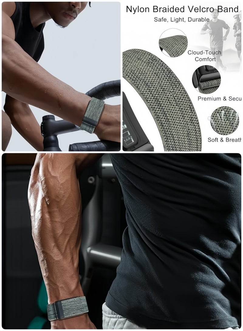 ARUWA Nylon Sport Band Compatible with Whoop Band 4.0 Strap Men Women with Bumper Case, Breathable Nylon Adjustable Waterproof Replacement Wristbands Straps for Whoop 4.0 - Image 3